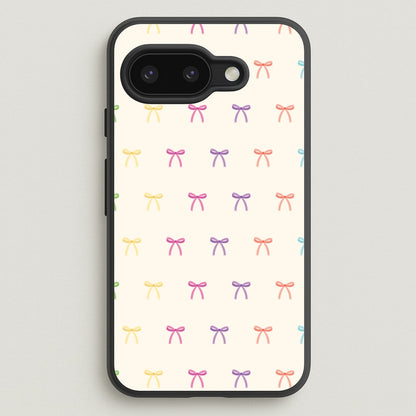 Pastel Ribbons Pattern  - Clean Girl Aesthetic Phone Case for Google Pixel 9a