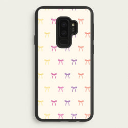 Pastel Ribbons Pattern  - Clean Girl Aesthetic Phone Case for Galaxy S9 Plus