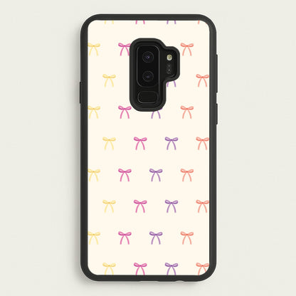 Pastel Ribbons Pattern  - Clean Girl Aesthetic Phone Case for Galaxy S9 Plus