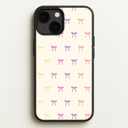 Pastel Ribbons Pattern  - Clean Girl Aesthetic Phone Case for iPhone 13