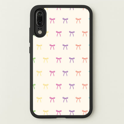 Pastel Ribbons Pattern  - Clean Girl Aesthetic Phone Case for Huawei P20