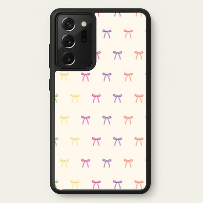 Pastel Ribbons Pattern  - Clean Girl Aesthetic Phone Case for Galaxy Note 20 Ultra