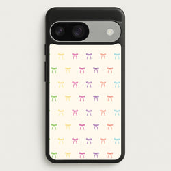 Pastel Ribbons Pattern  - Clean Girl Aesthetic Phone Case for Google Pixel 9 / 9 Pro