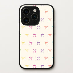 Pastel Ribbons Pattern  - Clean Girl Aesthetic Phone Case for iPhone 14 Pro