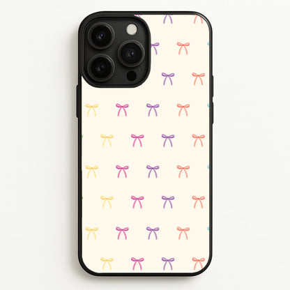 Pastel Ribbons Pattern  - Clean Girl Aesthetic Phone Case for iPhone 13 Pro Max