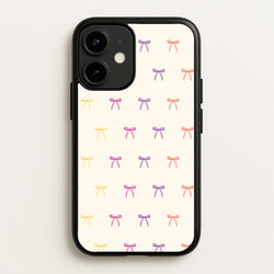 Pastel Ribbons Pattern  - Clean Girl Aesthetic Phone Case for iPhone 12 Mini