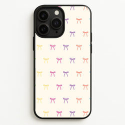 Pastel Ribbons Pattern  - Clean Girl Aesthetic Phone Case for iPhone 11 Pro