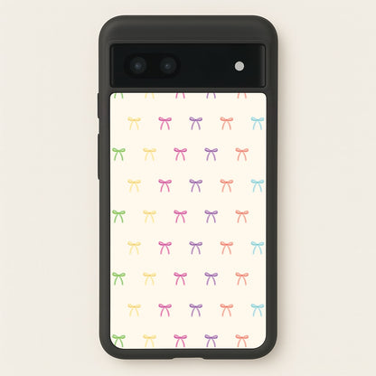 Pastel Ribbons Pattern  - Clean Girl Aesthetic Phone Case for Google Pixel 6a
