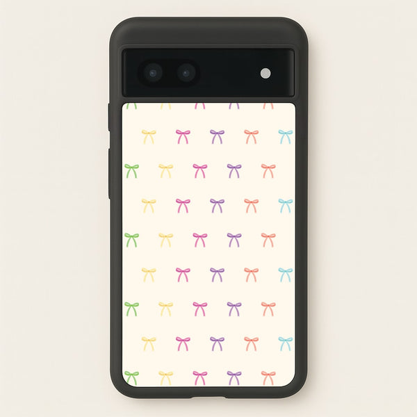 Pastel Ribbons Pattern  - Clean Girl Aesthetic Phone Case for Google Pixel 6a