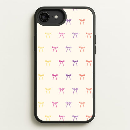 Pastel Ribbons Pattern  - Clean Girl Aesthetic Phone Case for iPhone 6 Plus / 7 Plus / 8 Plus