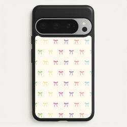 Pastel Ribbons Pattern  - Clean Girl Aesthetic Phone Case for Google Pixel 9 Pro XL