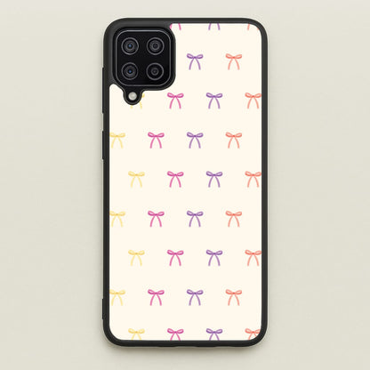 Pastel Ribbons Pattern  - Clean Girl Aesthetic Phone Case for Galaxy A12
