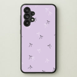 Coquette Mini Bows Pattern Purple  - Clean Girl Aesthetic Phone Case for Galaxy A13