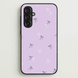 Coquette Mini Bows Pattern Purple  - Clean Girl Aesthetic Phone Case for Galaxy S23FE