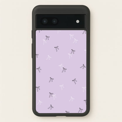 Coquette Mini Bows Pattern Purple  - Clean Girl Aesthetic Phone Case for Google Pixel 6a