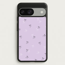 Coquette Mini Bows Pattern Purple  - Clean Girl Aesthetic Phone Case for Google Pixel 9 / 9 Pro
