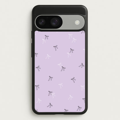 Coquette Mini Bows Pattern Purple  - Clean Girl Aesthetic Phone Case for Google Pixel 9 / 9 Pro