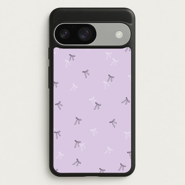 Coquette Mini Bows Pattern Purple  - Clean Girl Aesthetic Phone Case for Google Pixel 9 / 9 Pro