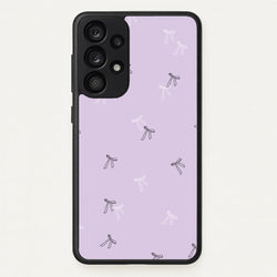 Coquette Mini Bows Pattern Purple  - Clean Girl Aesthetic Phone Case for Galaxy A33