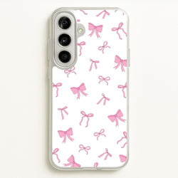 Coquette Variety Pink Bows Pattern  - Clean Girl Aesthetic Phone Case for Galaxy A56
