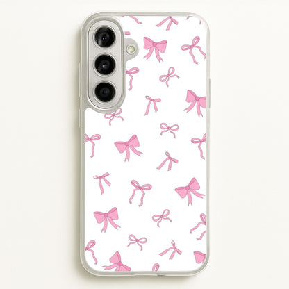 Coquette Variety Pink Bows Pattern  - Clean Girl Aesthetic Phone Case for Galaxy A56