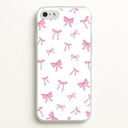 Coquette Variety Pink Bows Pattern  - Clean Girl Aesthetic Phone Case for iPhone 5 / 5s / SE 2016