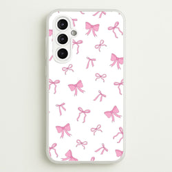 Coquette Variety Pink Bows Pattern  - Clean Girl Aesthetic Phone Case for Galaxy A14