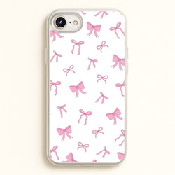 Coquette Variety Pink Bows Pattern  - Clean Girl Aesthetic Phone Case for iPhone 6 Plus / 7 Plus / 8 Plus