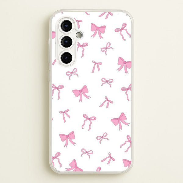 Coquette Variety Pink Bows Pattern  - Clean Girl Aesthetic Phone Case for Galaxy A54