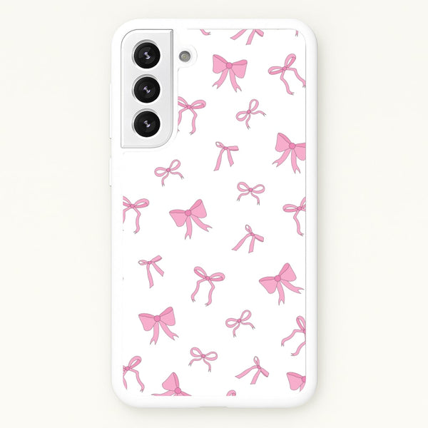 Coquette Variety Pink Bows Pattern  - Clean Girl Aesthetic Phone Case for Galaxy S22 Plus