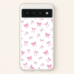 Coquette Variety Pink Bows Pattern  - Clean Girl Aesthetic Phone Case for Google Pixel 7 Pro