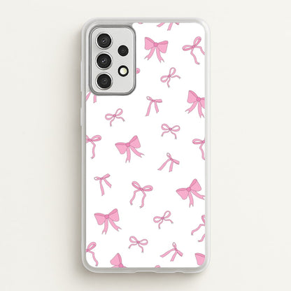 Coquette Variety Pink Bows Pattern  - Clean Girl Aesthetic Phone Case for Galaxy A52 / A52s