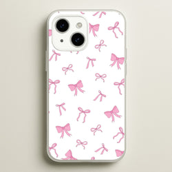 Coquette Variety Pink Bows Pattern  - Clean Girl Aesthetic Phone Case for iPhone 15 Plus