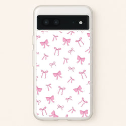 Coquette Variety Pink Bows Pattern  - Clean Girl Aesthetic Phone Case for Google Pixel 7