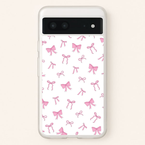 Coquette Variety Pink Bows Pattern  - Clean Girl Aesthetic Phone Case for Google Pixel 7