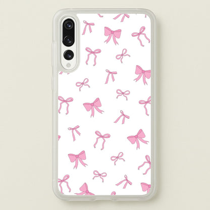 Coquette Variety Pink Bows Pattern  - Clean Girl Aesthetic Phone Case for Huawei P20 Pro