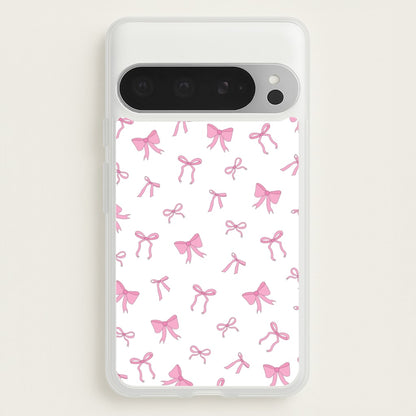 Coquette Variety Pink Bows Pattern  - Clean Girl Aesthetic Phone Case for Google Pixel 9 Pro XL