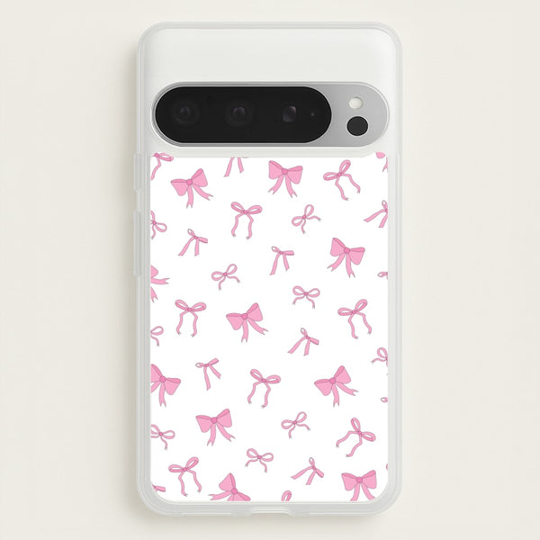 Coquette Variety Pink Bows Pattern  - Clean Girl Aesthetic Phone Case for Google Pixel 9 Pro XL