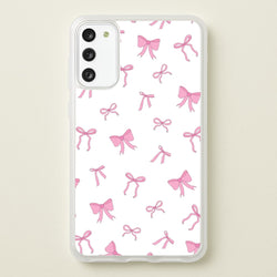 Coquette Variety Pink Bows Pattern  - Clean Girl Aesthetic Phone Case for Galaxy S20FE