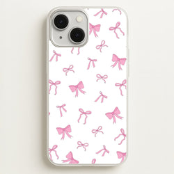 Coquette Variety Pink Bows Pattern  - Clean Girl Aesthetic Phone Case for iPhone 13