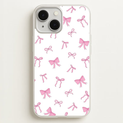 Coquette Variety Pink Bows Pattern  - Clean Girl Aesthetic Phone Case for iPhone 13