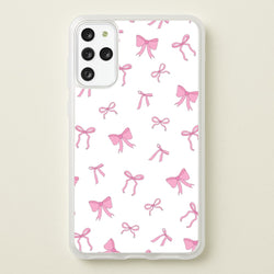 Coquette Variety Pink Bows Pattern  - Clean Girl Aesthetic Phone Case for Galaxy S20 Plus