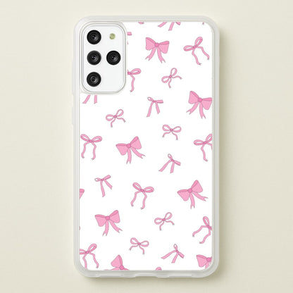 Coquette Variety Pink Bows Pattern  - Clean Girl Aesthetic Phone Case for Galaxy S20 Plus