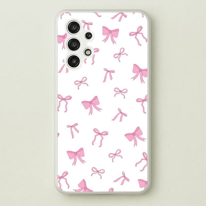 Coquette Variety Pink Bows Pattern  - Clean Girl Aesthetic Phone Case for Galaxy A13
