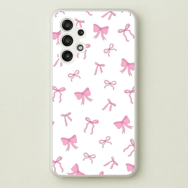 Coquette Variety Pink Bows Pattern  - Clean Girl Aesthetic Phone Case for Galaxy A13