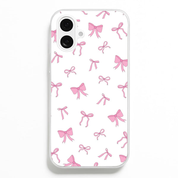 Coquette Variety Pink Bows Pattern  - Clean Girl Aesthetic Phone Case for iPhone 16 Plus