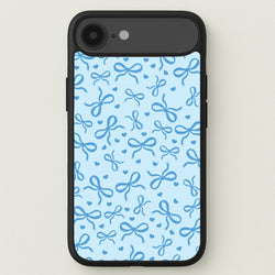 Coquette Bows And Hearts Navy Blue Phone Case for iPhone 17 Air