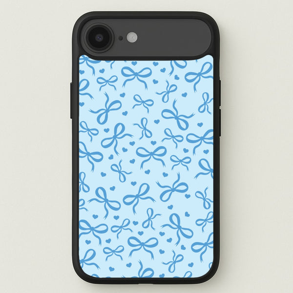 Coquette Bows And Hearts Navy Blue Phone Case for iPhone 17 Air