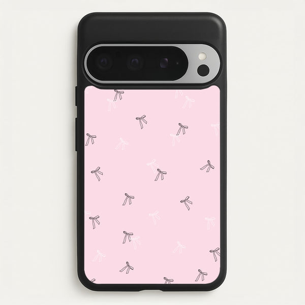 Coquette Mini Bows Pattern Pink  - Clean Girl Aesthetic Phone Case for Google Pixel 9 Pro XL