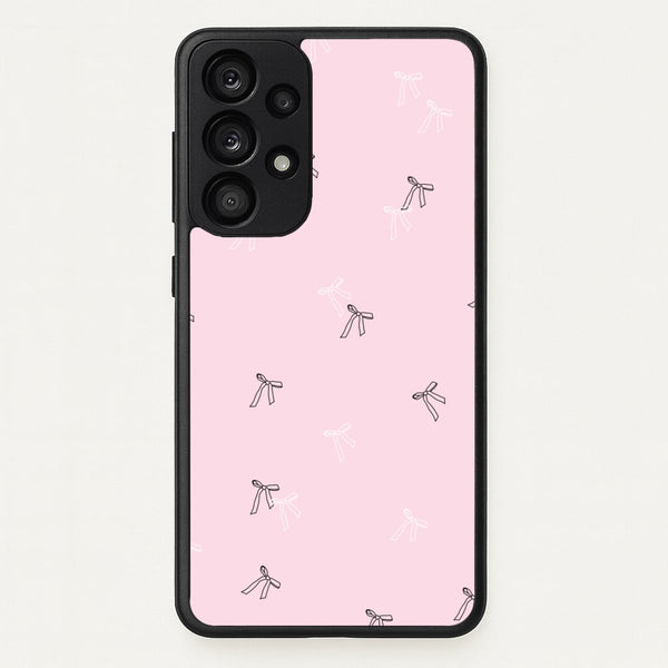 Coquette Mini Bows Pattern Pink  - Clean Girl Aesthetic Phone Case for Galaxy A33